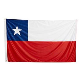 3X5FT Chilean Flag High Quality 150x90cm Hanging Advertising Usage from Professional Factory of Flags and banners