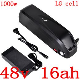 48V lithium battery pack 48v 15ah 16ah 17ah electric bike use LG cell for 500W 750W BBS02 1000W BBSHD Bafang motor