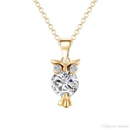 Gold Necklaces Chains Elegant Jewelry Silver Plated Sweater Chain Necklace Valentine Gift Owl Gold Necklaces