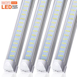 T8 Integrated Three line led tube 4ft 60w SMD2835 led Light Lamp Bulb 48' Three row led lighting fluorescent replacement