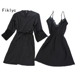 black sleeping gown