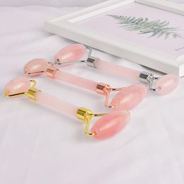 Rose Quartz Face Roller Crystal Facial Jade Rollers Natural Stone Massager Anti Wrinkle Skin Care Beauty Massage Tools