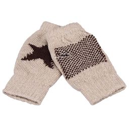 Fashion- Women Winter Warmer Star Knitted Mittens Fingerless Arm Glove Knitted Eldiven Dropshipping #XTJ