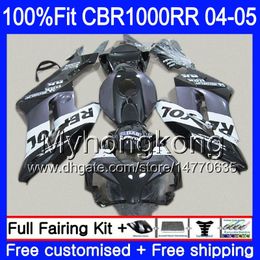 Injection +Tank For HONDA CBR 1000RR 04-05 CBR 1000 RR 2004 2005 275HM.59 CBR1000 RR Repsol black hot CBR1000RR 04 05 OEM Body Fairings kit