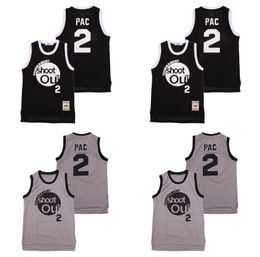 Top Quality Moive Tournament Shoot Out 2 PAC Jerseys College Basketball Above the Rim Costume Double
