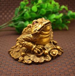 Pure copper gold toad decoration ingot toad tripod toad metal crafts household copper wholesale