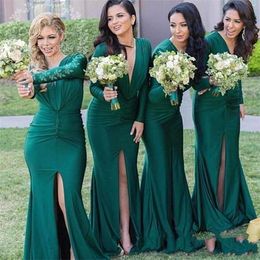 forest green bridesmaid