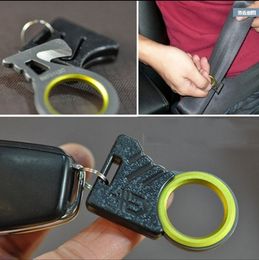 Outdoor Survival Emergency Rescue Blade Hook Knife Finger Thumb Grip Rope Safety Strap Car Seatbelt Cutter Gadget KeyChain