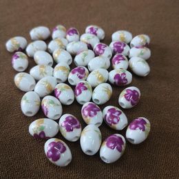 Wholesale-18 style ceramic beads bracelets fashion flower painting ceramic 18mm Snap bracelet DIY buttons Jewelry can Fit 18mm Buttons