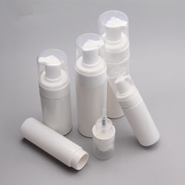 50/80/100/150/200ml Cleanser Mousse Bottle Empty Refillable Plastic Pump Bottle Vial Trip Pot Foam Soap Liquid Mousse Fast Shipping F3553