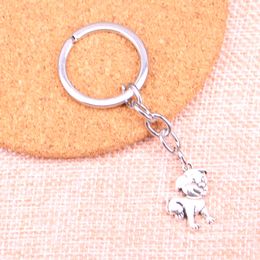 New Keychain 21*16mm lovely dog Pendants DIY Men Car Key Chain Ring Holder Keyring Souvenir Jewellery Gift