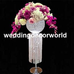 lattest Wedding Gold or sliver Centrepiece Artificial Flower Arrangements Stand Tall Flower Holder Decoration Centrepiece Vases decor208