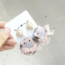 Fashion- Pink Designer Heart Cute Fall Winter Female Women Dangle Drop Earrings Fashion Jewellery Accessories Wholesale Gift-JQD5