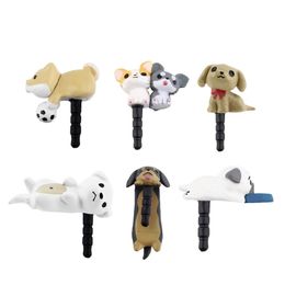 Niconico Nekomura Universal Cute Puppy Dog 3.5mm Anti Dust Earphone Jack Plug Stopper Cap For Phone Ear Dock Accessory Wholesale 55