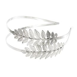 Leaf Shape Hairband Silver Gold Plated Alloy Greek Goddess Hair Jewellery Women & Girl Wedding Hair Accessories