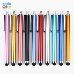 3000pcs/lot Fashion Metal Univerval Straight Stylus Touch Stylus Pen Canetas para for Cellphone and Tablet