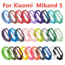 For Xiaomi Mi Band 5 Strap Silicone Wristband Replacement soft TPU Strap for mi bend5 Bracelet for xiaomi miband 5 Wrist Strap Factory New