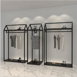 Clothing store display rack Commercial Furniture men's and women's clothes shop hanging show racks floor type