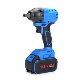 188TV 530Nm 1/2 inch Electric Cordless Brushless Impact Wrench Drill Tools w/ 25000mAh Battery