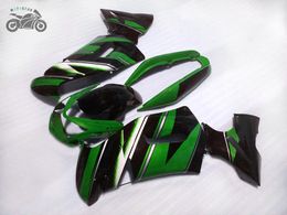 free custom chinese fairing set for kawasaki ninja 650r 2006 2007 2008 er6f green black aftermarket fairings bodywork er6f er 6f 650r