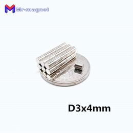 50pcs 3x 4 mm magnet super powerful rare earth neodymium magnets d34mm 3x4 disc smart toy magnet d3x4 34 magnetic material