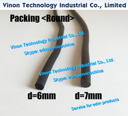 edm Packing Round D6mm, 3032013, 3087032, 431169, 433065A Sodic Tank seal strip 6mm for Slide Plate (the unit price is sold in meters)