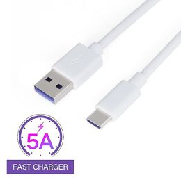 5a fast charger cables for huawei p30 p20 lmate20 1m type c data cable charging line with retail package