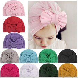 New European and American baby hat bow tie knot cap hat Indian children hat WY736
