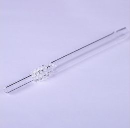 19cm Quartz Rig Stick Nail Clear Philtre Tips Pipes Smoking Accessories Tester 14mm male Straw Kit Tube For Hookahs Glass Water Bongs