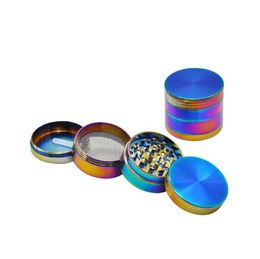 Cross-border hot-selling 50mm color zinc alloy smoke crusher metal grinder can be customized