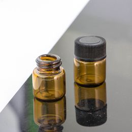 Stock Selling 1ml Glass Essential Oil Vials For Sample Travel Bottle Sub Bottles