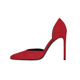 Горячая распродажа-Kolnoo женские туфли-лодочки D'orsay на высоком каблуке 10 см в Nlack Footbed Туфли с острым носком Вечерние офисные модные туфли BFCM XN000-5