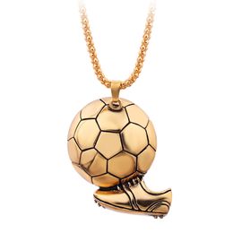 Charm Football Soccer Boots Shoes Basketball Pendant Necklace Men Boy Children Gift Necklaces Sporty Style association Jewelry