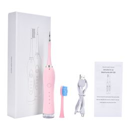 Electric Toothbrush Sonic Dental Scaler Calculus Remover Tooth Stains Tartar Tool USB Chargeable Adult Waterproof free ship