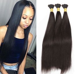 Straight Braiding Hair Bulk No Weft Crochet Human Hair for Micro Braids Soft Bulks