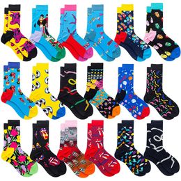 Casual Socks Blue Pineapple Art Socks Novelty Custom Socks Hip Hop Cartoon Socks Elite Crew Socks