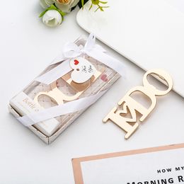 "I DO" Bottle Openers With Gift Boxes Beer Bottle Openers European And American Wedding Supplies For Guests Wedding Gift Favors