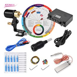 Tattoo Gun Complete Kit Machine Liner Shader Tattoo Motor Gun Kit Complete Machine Rotary Pen Rotary Tattoo Kit Complete Machine