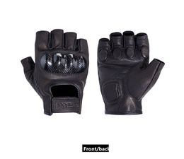 fashion- RAY Motorcycle Gloves Leather for Harley Carbon Retro Summer Short Men Racing Sliding Gloves Guantes Moto luvas da motocicleta