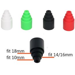 Universal Vape to Rig Adapter Silicone Connector Dab Cap Electronic Cigarette Vaporizer Round Pen Fit Water Pipe Bongs Glass Bubbler