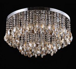 50CM Flush Mount Modern Ceiling Lights K9 crystal Lamp bedroom living room lights fashion MYY