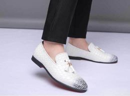 Neue ankunft Designer Männer spitze weben quasten Oxfords flache Schuhe Männlichen Homecoming Kleid Hochzeit prom schuhe