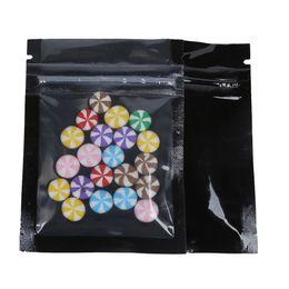 6.5x9cm(2.5x3.5in) 100X Glossy Translucent Tear Notch Flat Pouch Mylar Reclosable Small Plastic Bag