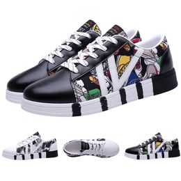 Luxury Fashion women men shoes Black White Leather Canvas Casual shoes Platform designer sports sneakers Homemade brand Made in China size 35-44