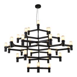 modern chandelier villa penthouse living room Pendant Lamps lobby light luxury candlestick pendant lights ceiling lights