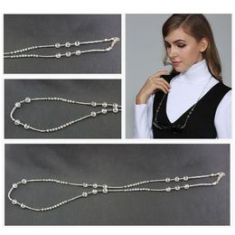 Wholesale-New Decorative Beaded Sunglasses Cord Glasses Glasses Neck Strap Eyeglass Chains String Rope