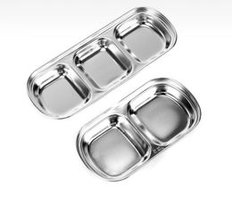 Good Quality Kitchen Accessories 3 Sizes Available Small 201 Stainless Steel Dish Divided Dish Sauce Dish SN2033