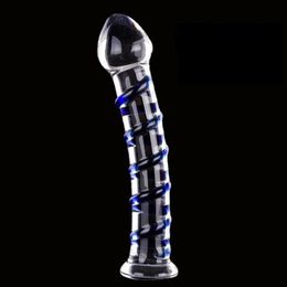 Icicles Safir Spiral Cam Dildo Big Top Kristal Butt Plug Vajina ve Anal Seks Oyuncakları Kadın Erkek Mastürbasyon Ürünleri