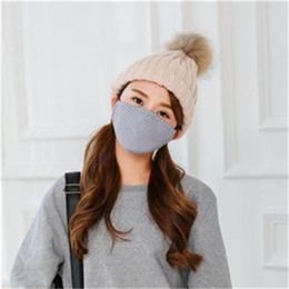 Breathing Valve Face Mask Mens Womens Respirator Lattice Pattern Mouth Mascherine Earloop Masks Unisex Wholesale 7 5jd H1