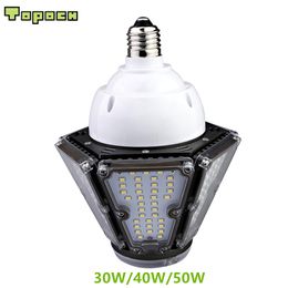 Topoch High Bay Retrofit Light 120LM/W 30W 40W 50W LED UL CE Listed CFL HID Replacement 100-277V for Canopy Parking Area Garden
